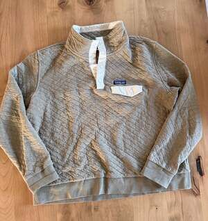 Patagonia Women's Organic Cotton Quilt Snap-T Pullover Tan Size XL